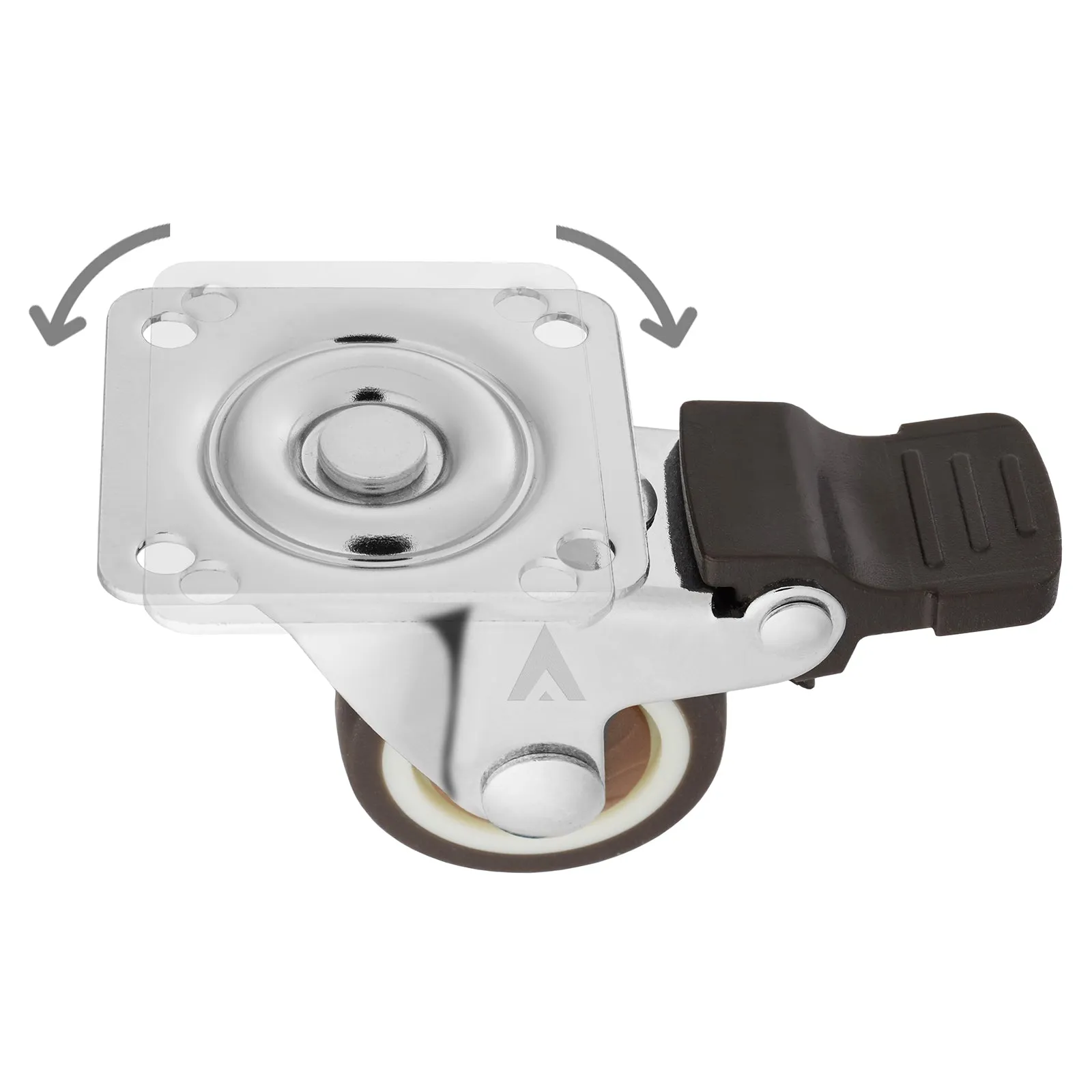 1-1/4" Wheels - Swivel Casters with Lock (Set of 4) - AmeriGrip