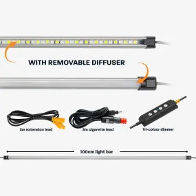 100cm (1m) Tri-Colour LED Light Bar Kit with Diffuser