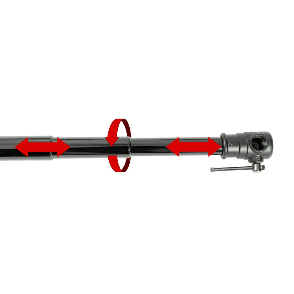 1.2 to 3m Telescopic Cross Bar for Adjustable Backdrop Support