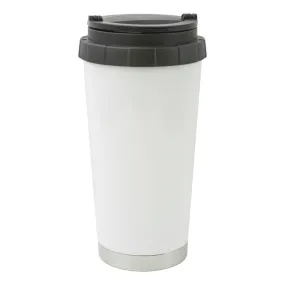 16 oz Stainless Steel Thermal Travel Mug- White - ORCA
