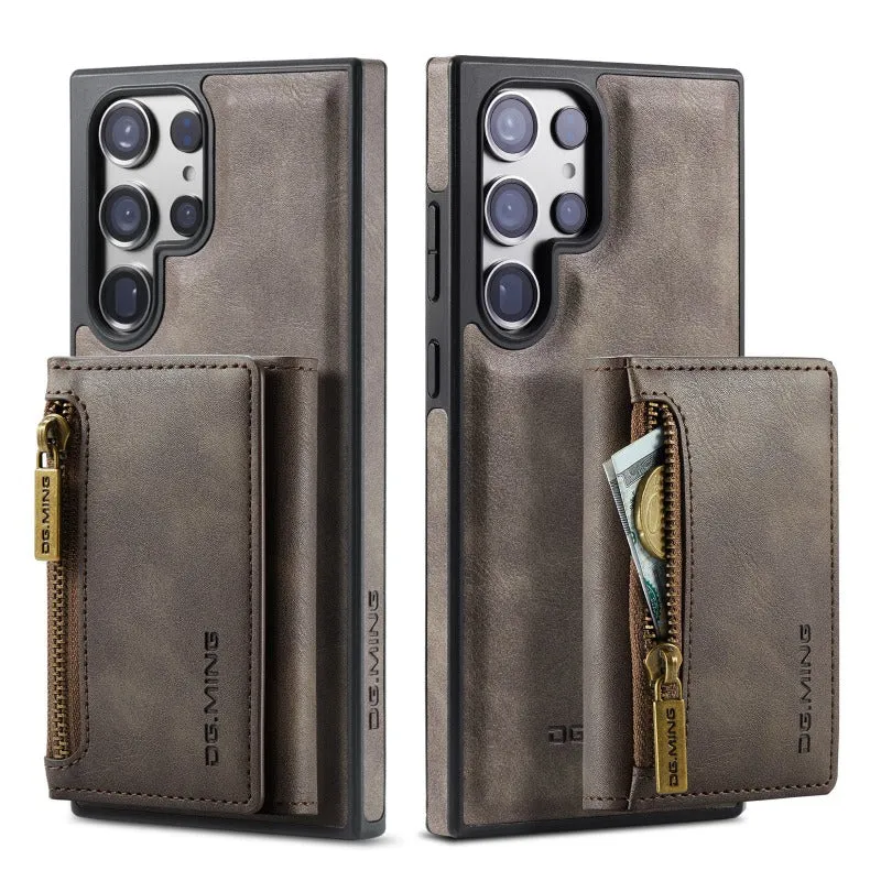 2 In 1 Detachable Magnetic Leather Wallet Phone Case WIth Card Holder