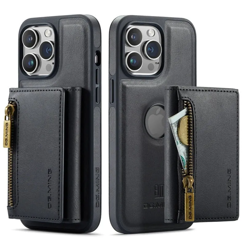 2 In 1 Detachable Magnetic Leather Wallet Phone Case WIth Card Holder