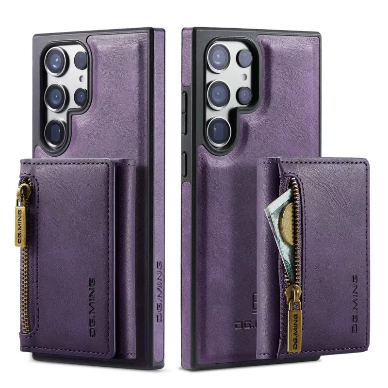 2 In 1 Detachable Magnetic Leather Wallet Phone Case WIth Card Holder