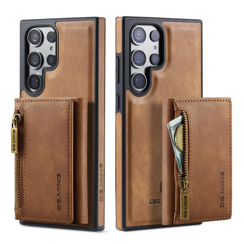 2 In 1 Detachable Magnetic Leather Wallet Phone Case WIth Card Holder
