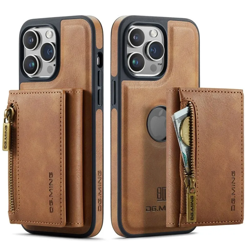 2 In 1 Detachable Magnetic Leather Wallet Phone Case WIth Card Holder