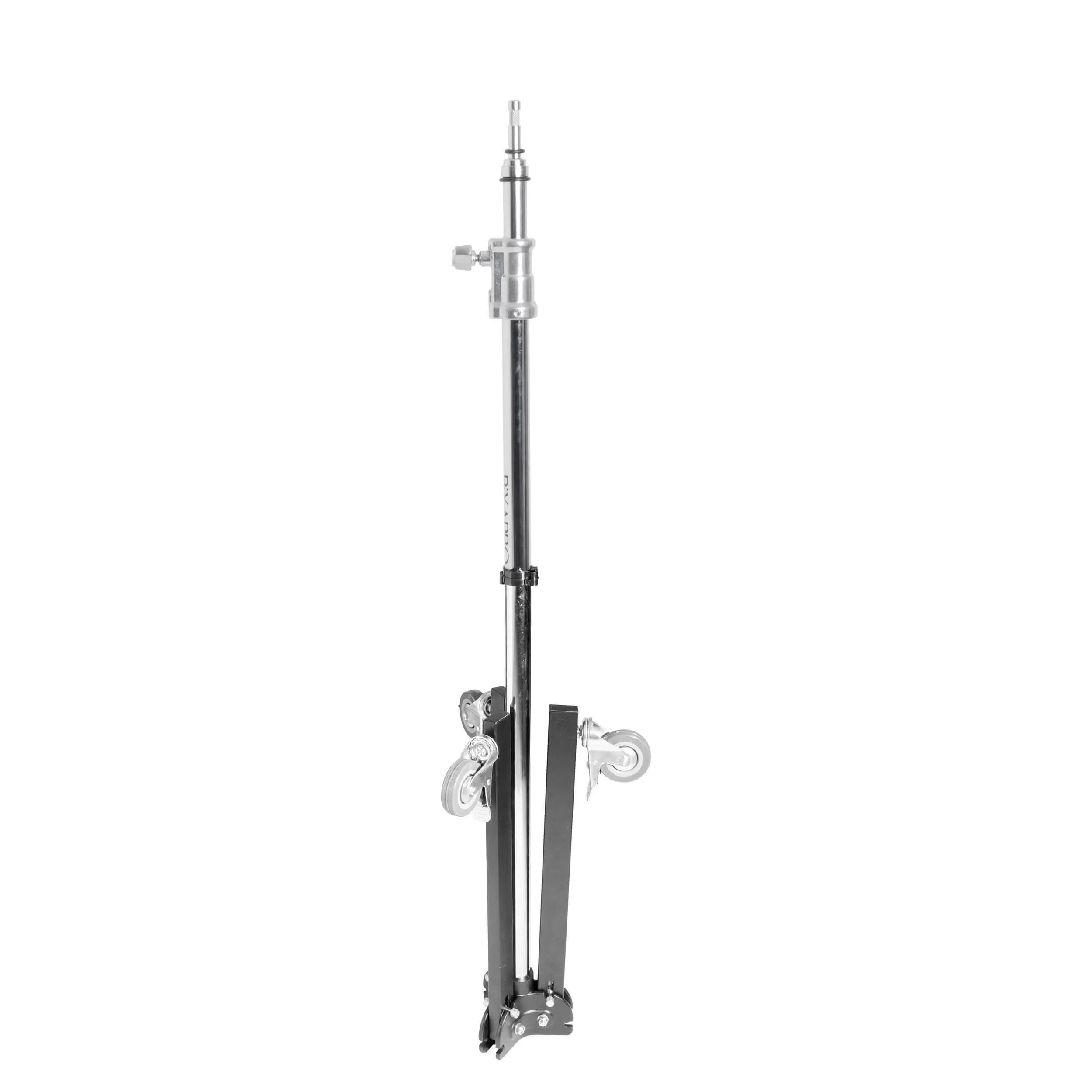 228cm Moveable Steel Tube Roller Light Stand & 2 Tier Extension