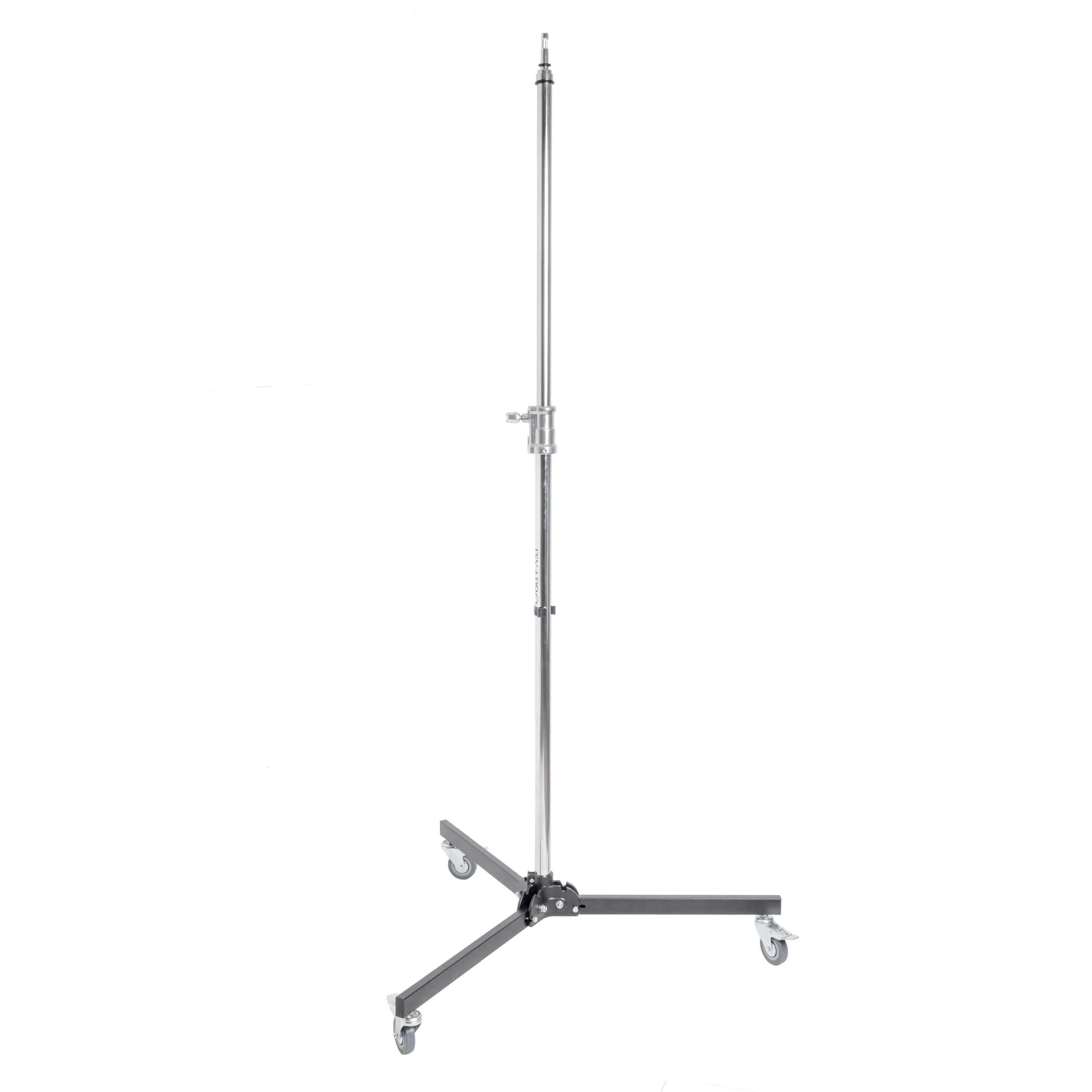 228cm Moveable Steel Tube Roller Light Stand & 2 Tier Extension