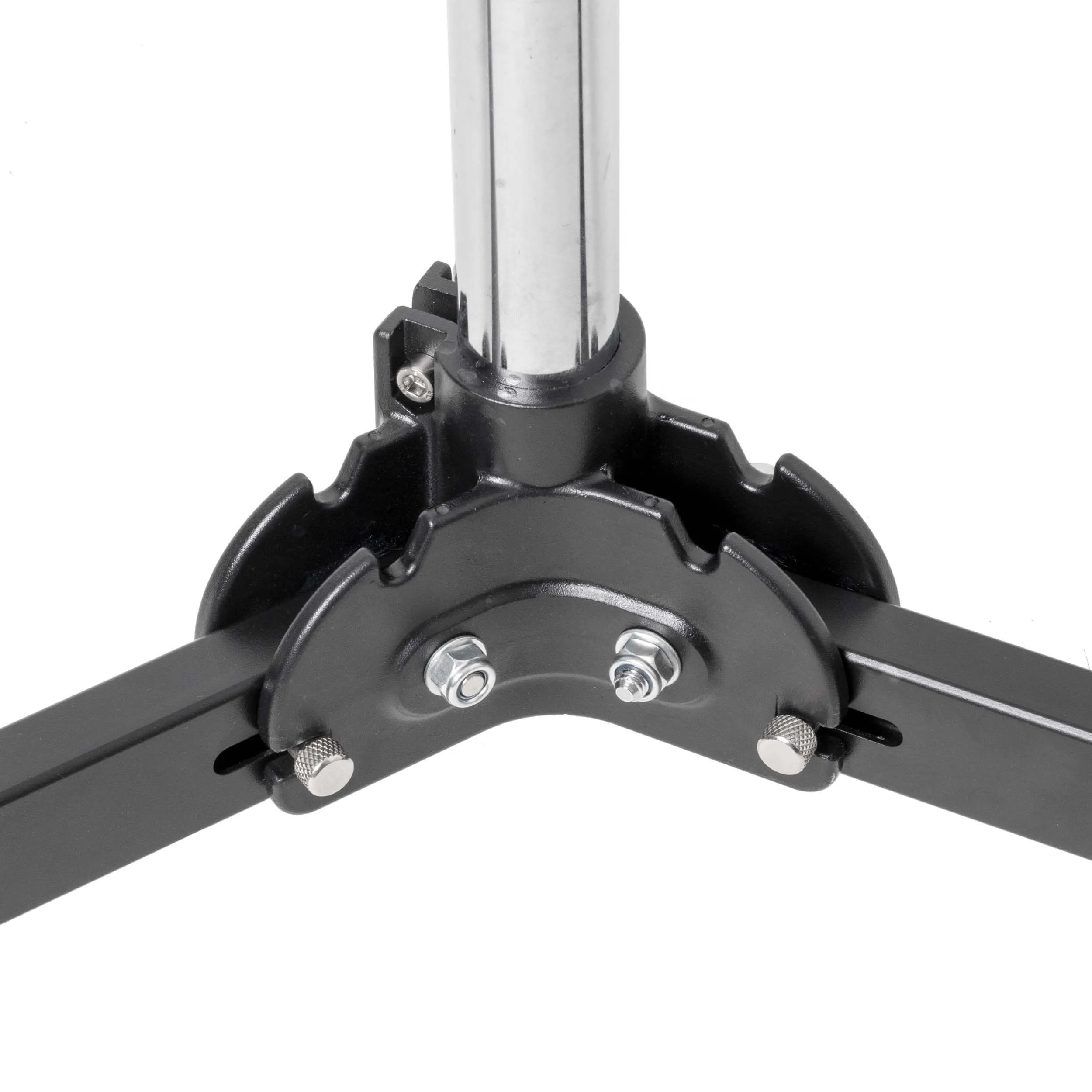 228cm Moveable Steel Tube Roller Light Stand & 2 Tier Extension
