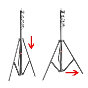 240cm Studio Retractable Light Stand Adjustable 4 Tier Extension