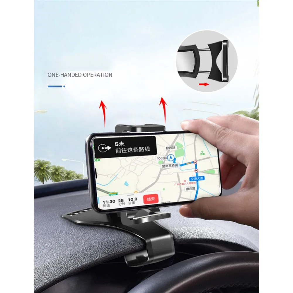 3 in 1 Car GPS Smartphone Holder: Dashboard / Visor Clamp   AC Grid Clip for Samsung Galaxy K zoom 3G C111 - Black