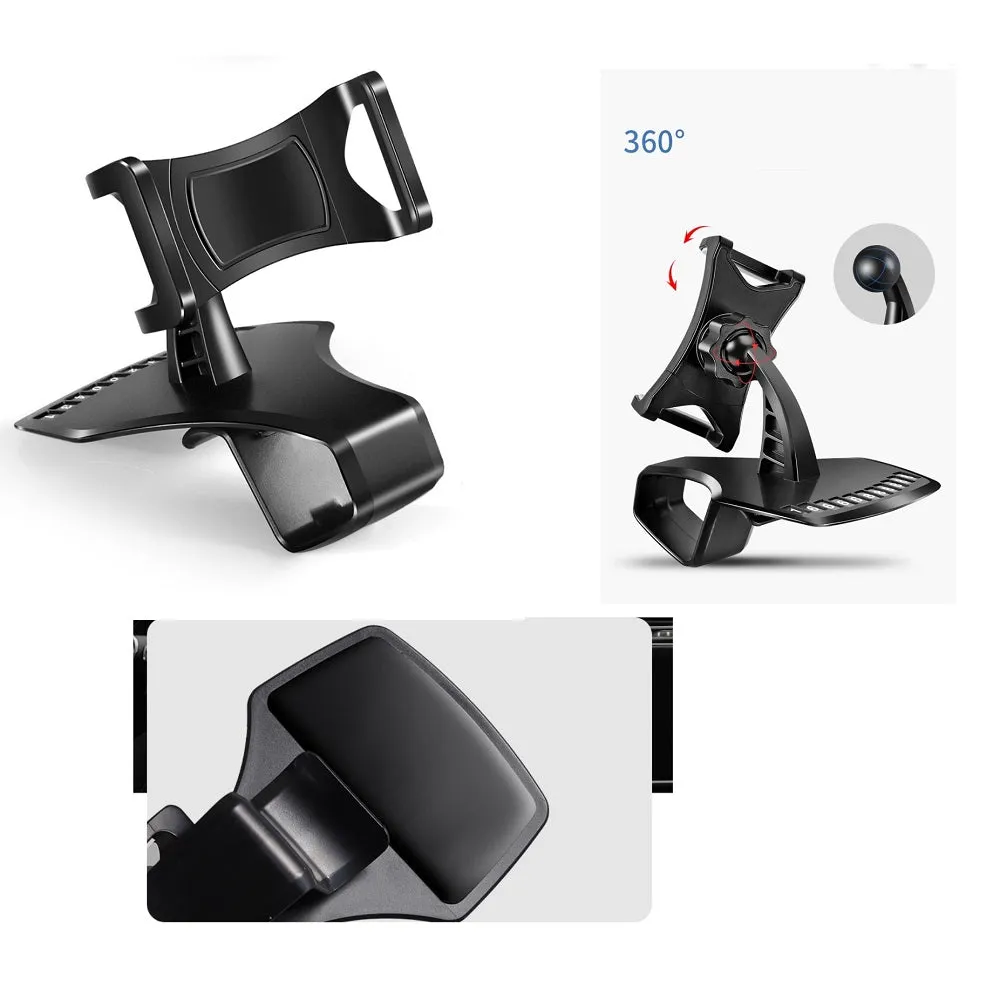 3 in 1 Car GPS Smartphone Holder: Dashboard / Visor Clamp   AC Grid Clip for Samsung Galaxy K zoom 3G C111 - Black