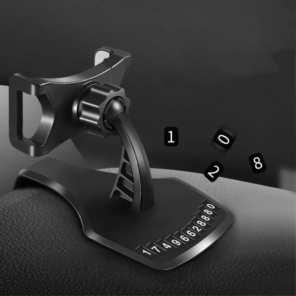 3 in 1 Car GPS Smartphone Holder: Dashboard / Visor Clamp   AC Grid Clip for Samsung Galaxy K zoom 3G C111 - Black