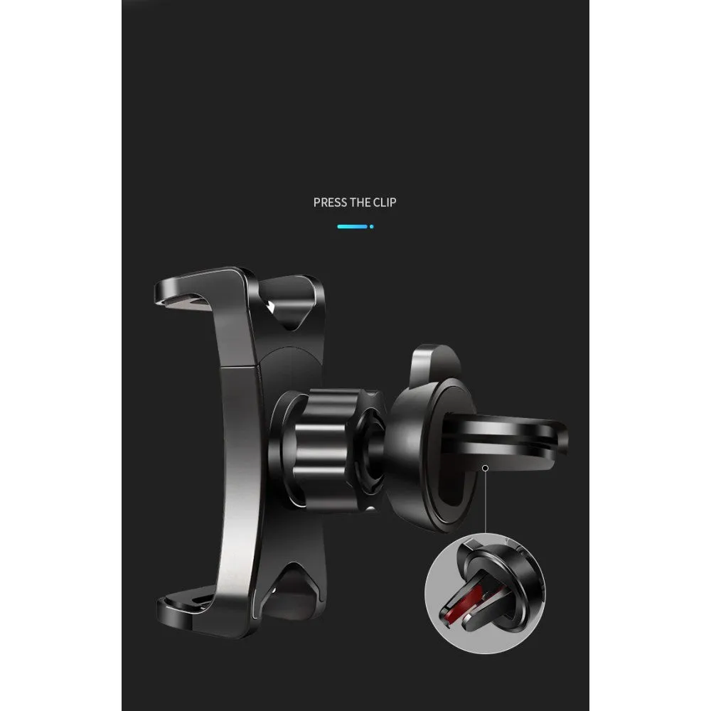 3 in 1 Car GPS Smartphone Holder: Dashboard / Visor Clamp   AC Grid Clip for Samsung Galaxy K zoom 3G C111 - Black