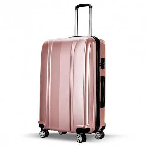 3 Pcs 20" 24" 28" GLOBALWAY ABS PC Luggage Travel Set-Pink