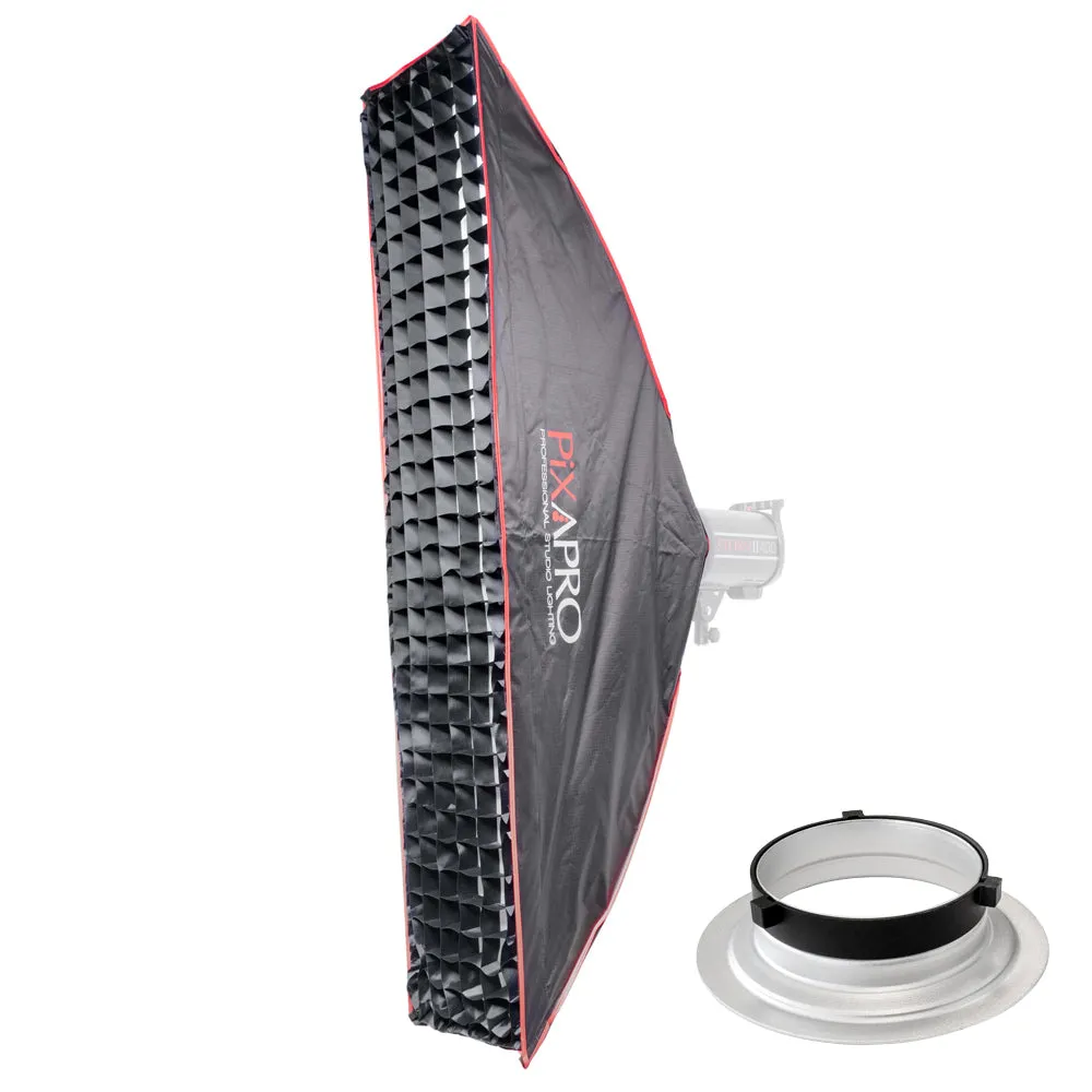 30x140cm (11.8"x55.1") Quick Installation Strip Umbrella Softbox with 4cm Grid