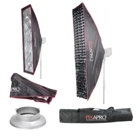 30x140cm (11.8"x55.1") Quick Installation Strip Umbrella Softbox with 4cm Grid
