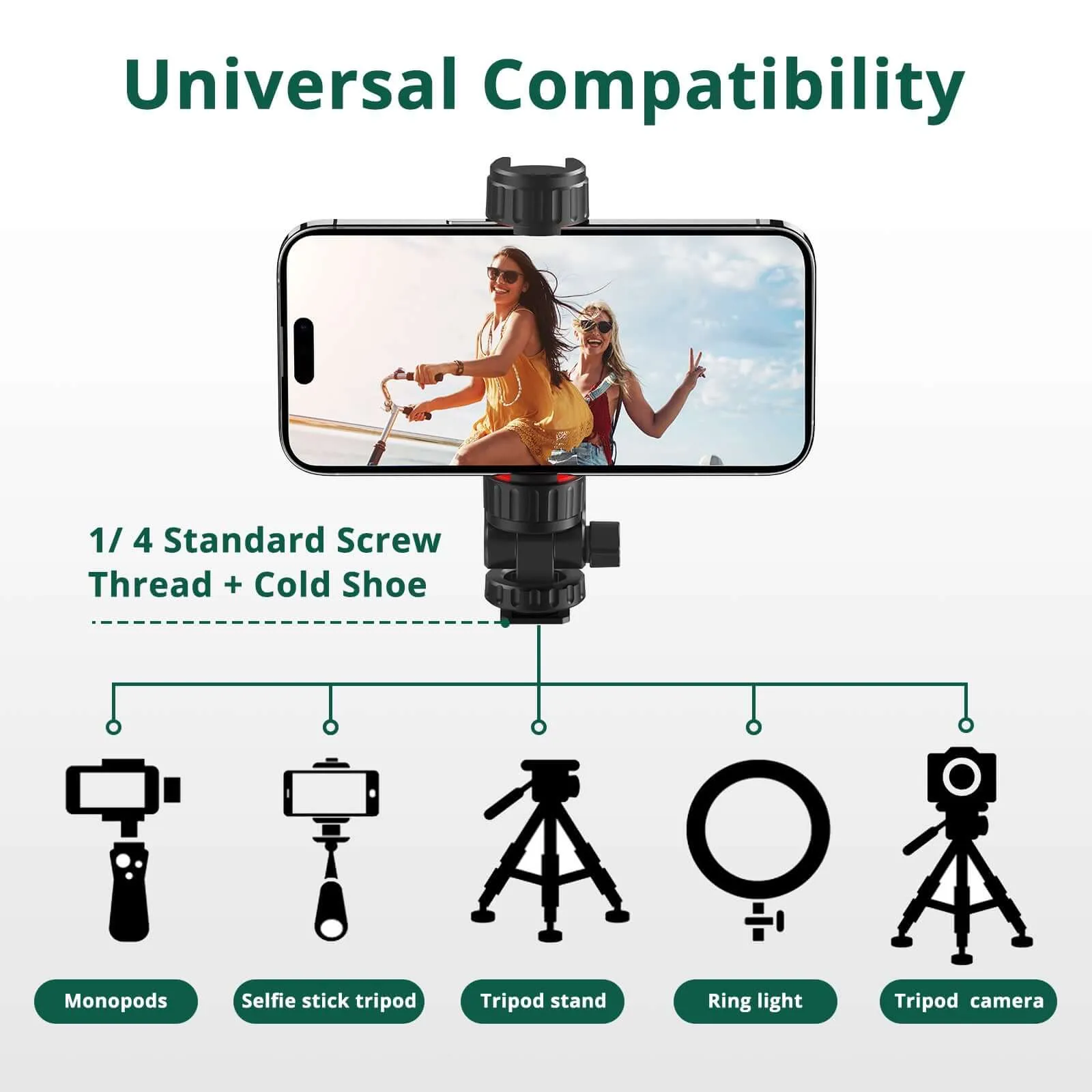 3.7 Inch Phone Tripod Mount