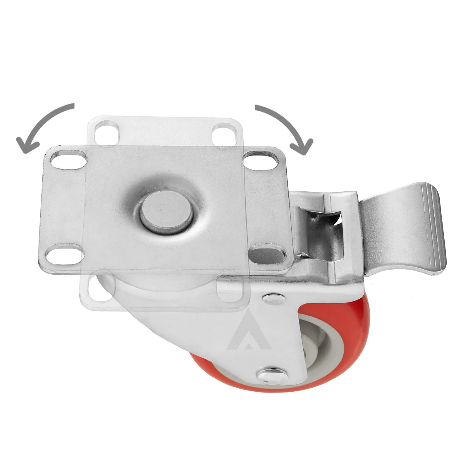 3" Heavy-Duty Swivel Casters with Locking Brakes (Set of 4)- AmeriGrip