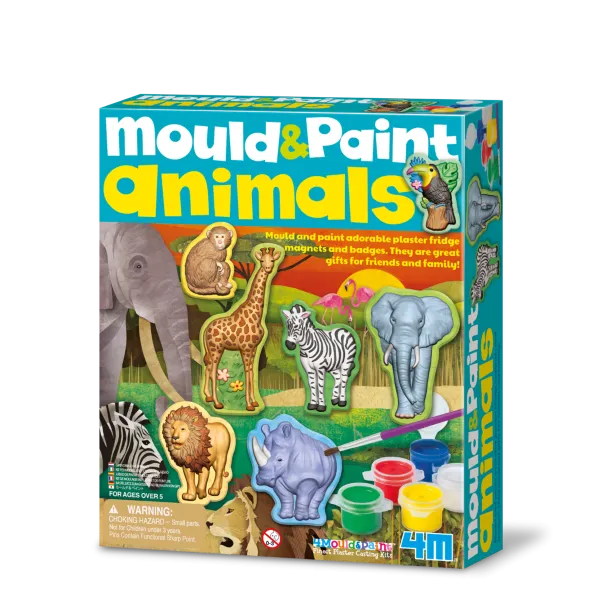4M Craft Mould & Paint - Wildlife Animals Wildlife Animals