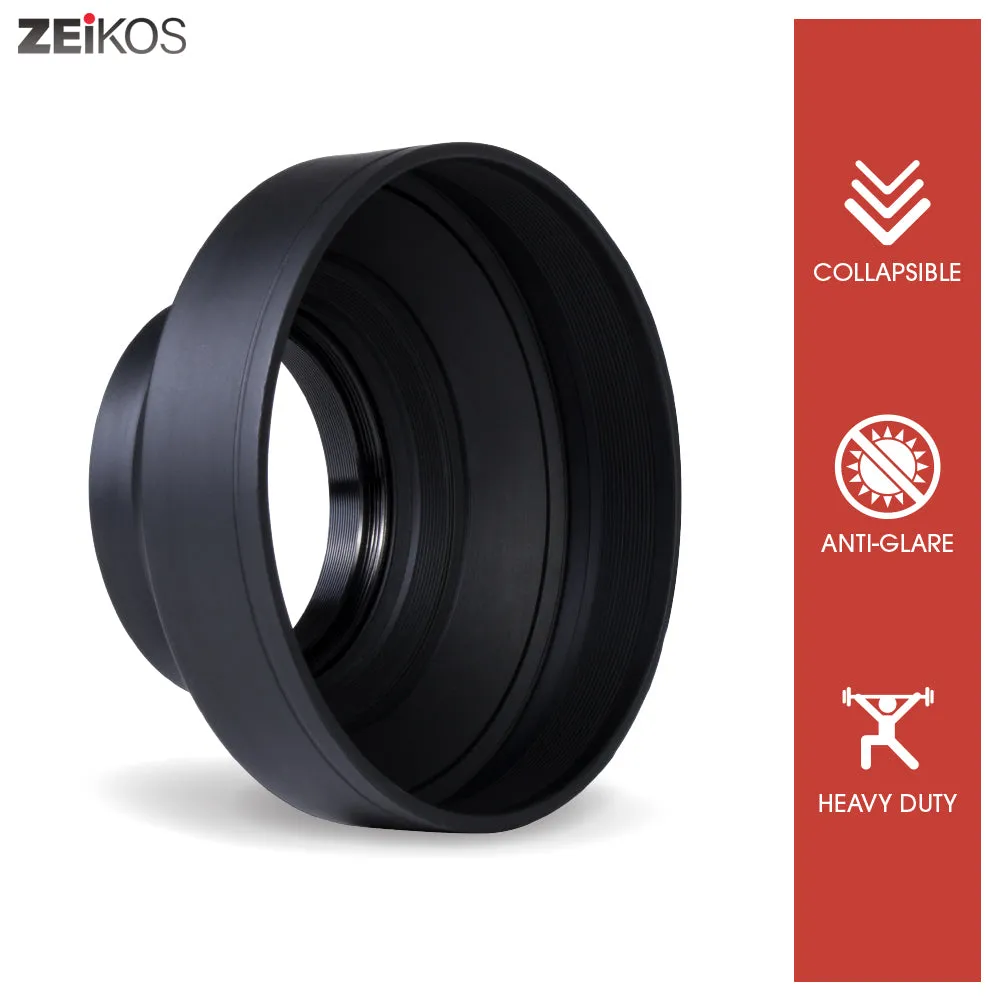 58mm Deluxe Collapsible Rubber Lens Hood