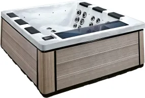 6 Person Luxury Outdoor Portable Spa, 44 Jets, Above Ground Hot Tub