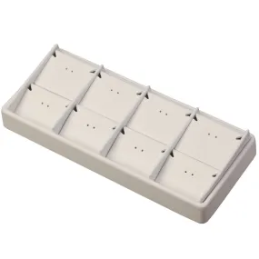 8-Compartment Stackable Stud Earring   Pendant Set Trays, 8.5" L x 3.5" W
