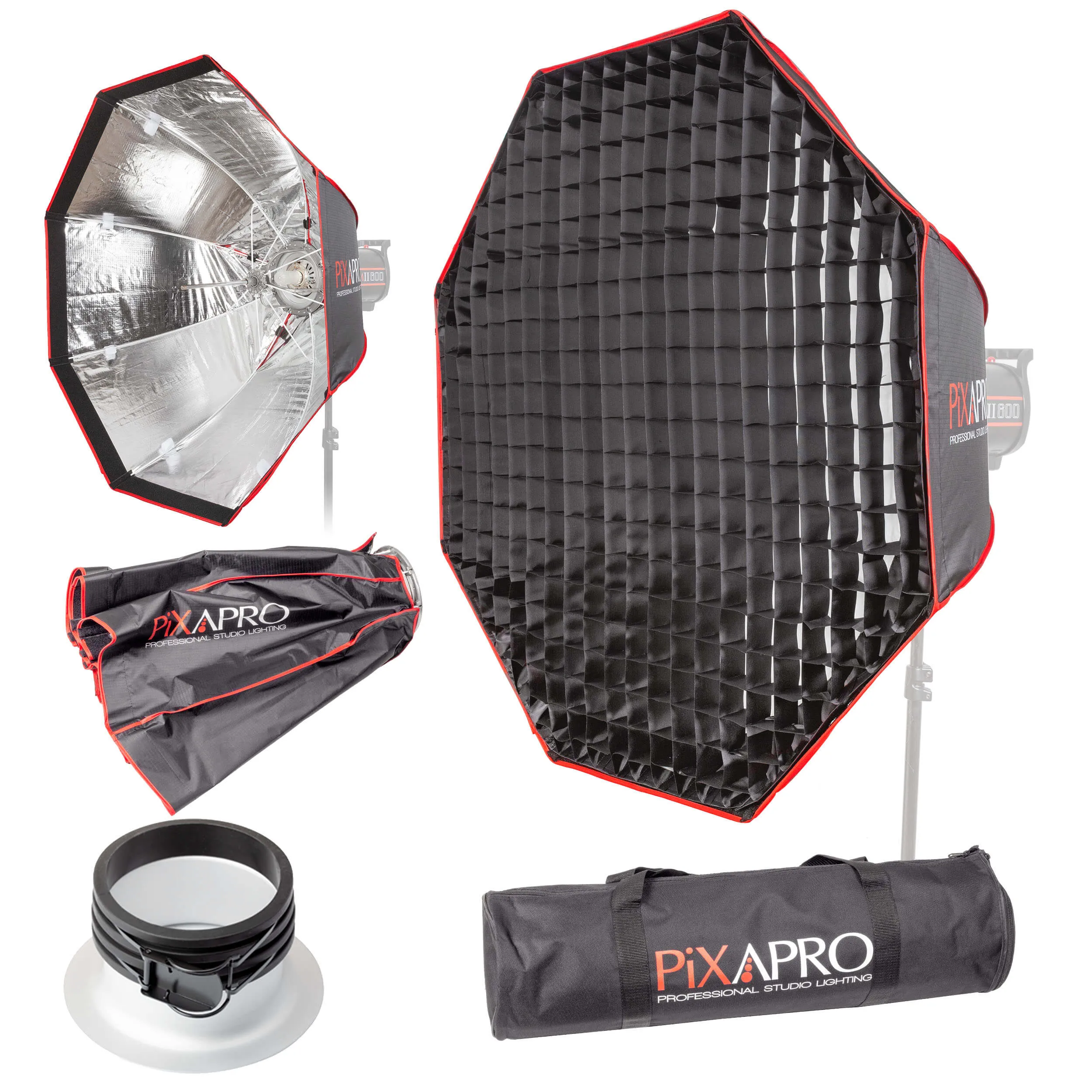90cm Fast Installation Octagonal Umbrella Softbox with Grid