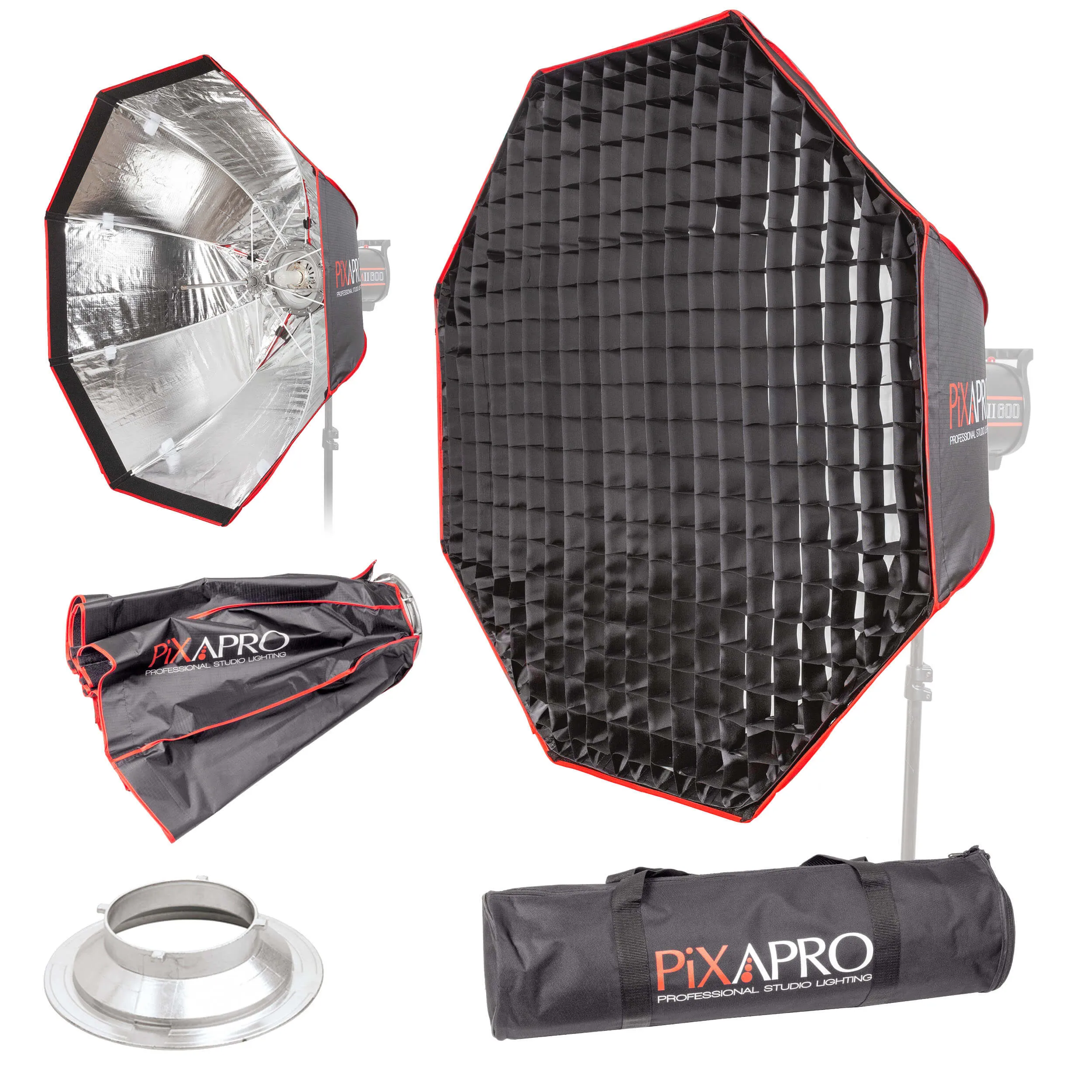 90cm Fast Installation Octagonal Umbrella Softbox with Grid