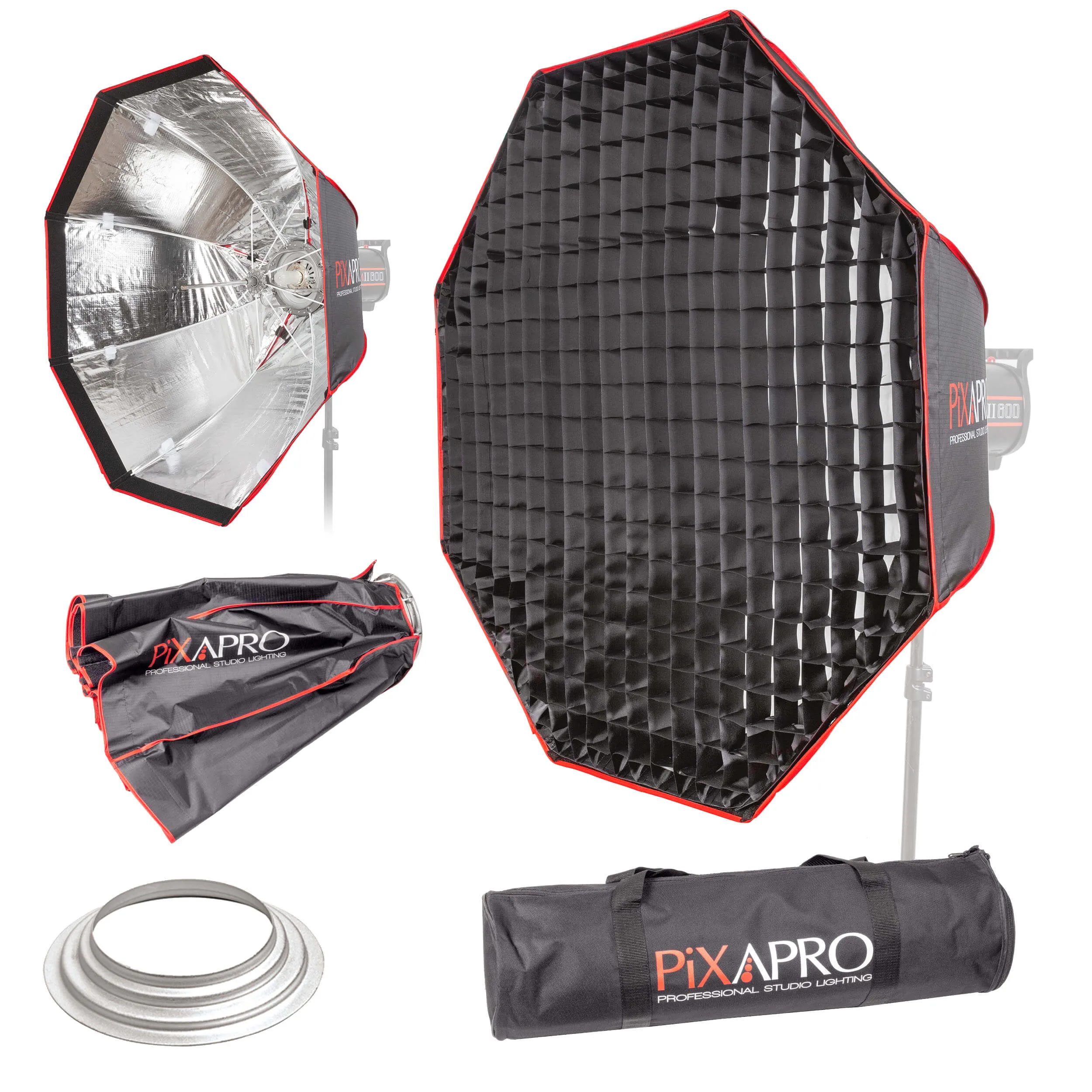 90cm Fast Installation Octagonal Umbrella Softbox with Grid