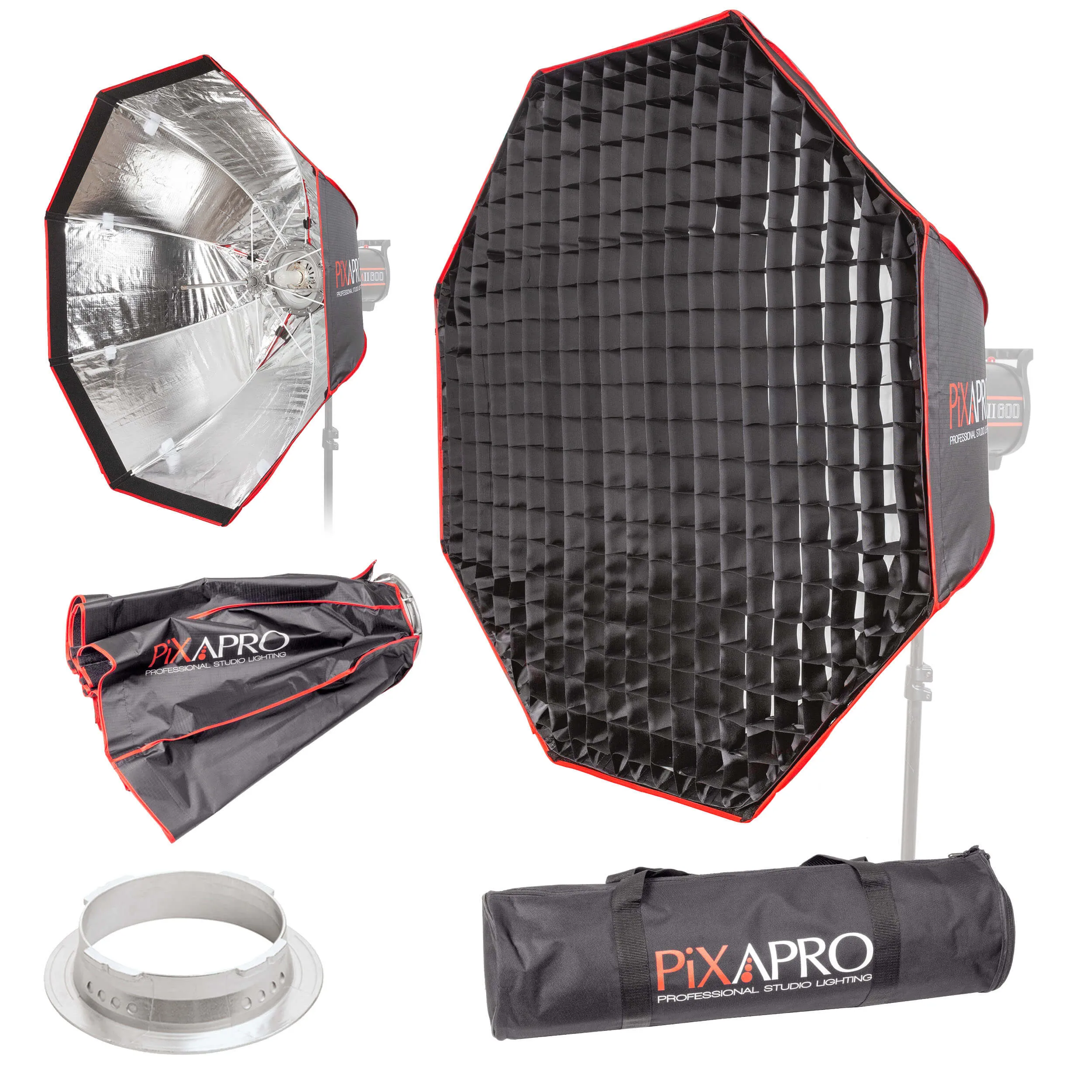 90cm Fast Installation Octagonal Umbrella Softbox with Grid