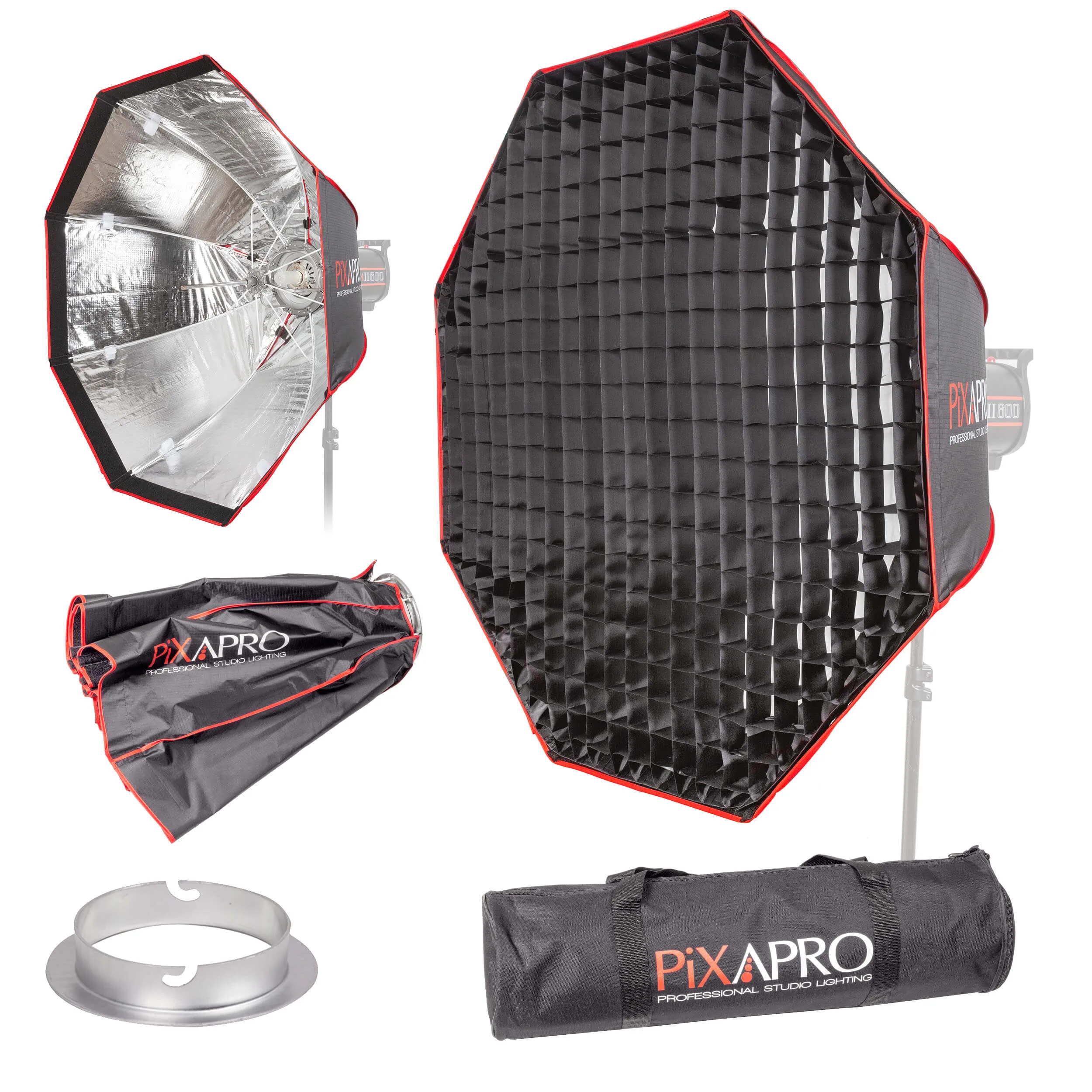 90cm Fast Installation Octagonal Umbrella Softbox with Grid