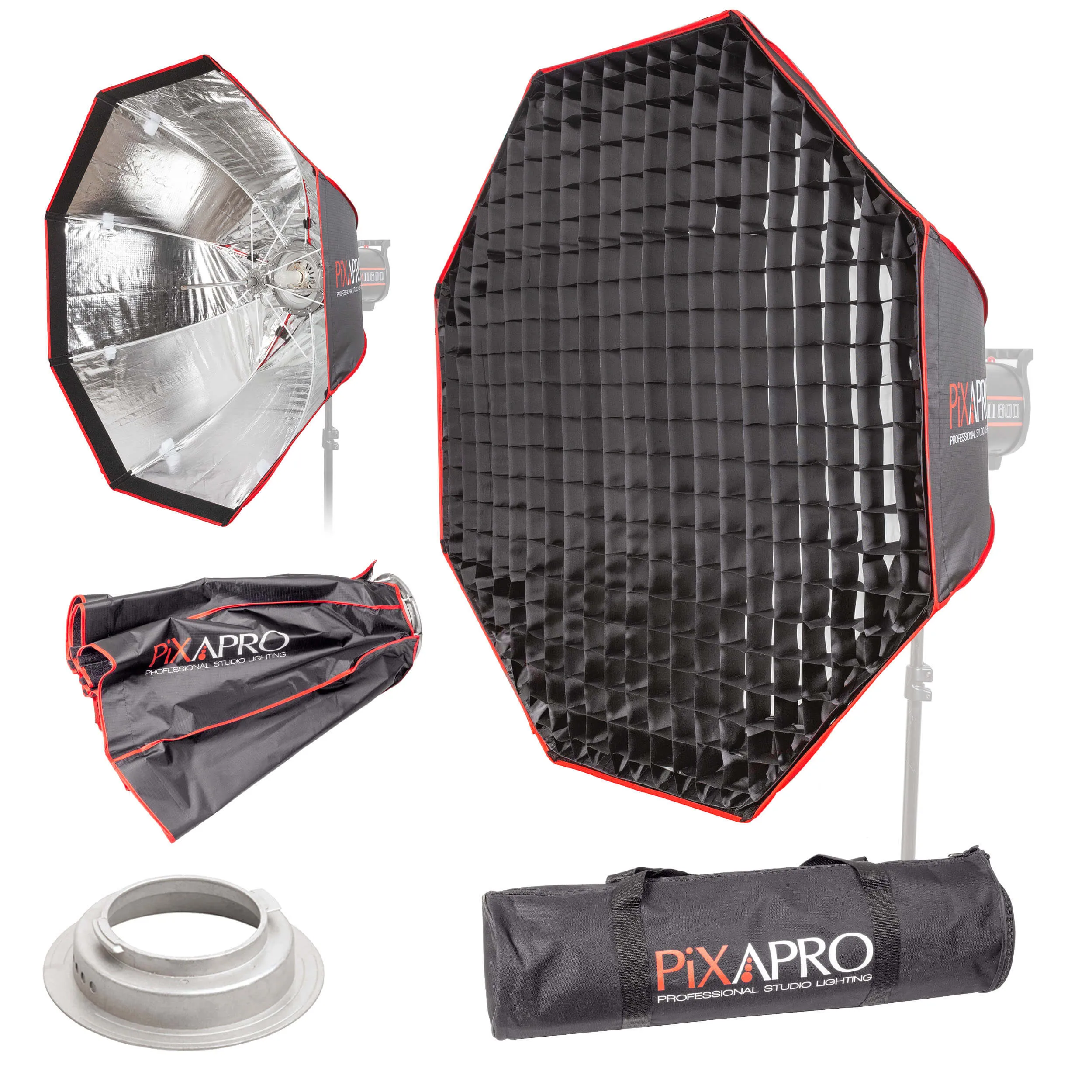90cm Fast Installation Octagonal Umbrella Softbox with Grid