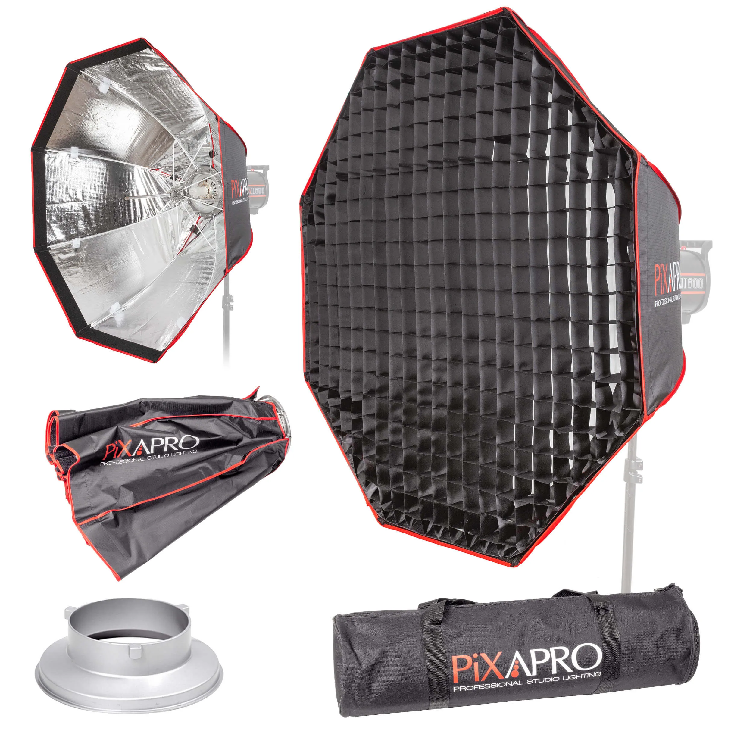 90cm Fast Installation Octagonal Umbrella Softbox with Grid