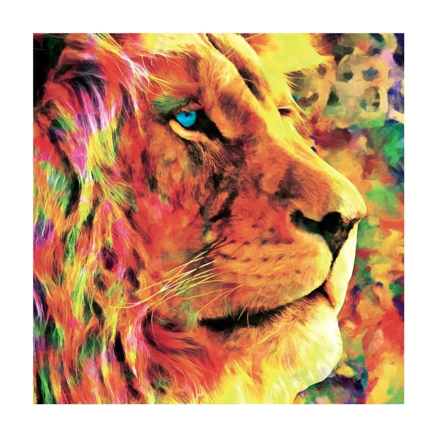 “A Lion's Courage” Crystal Art Canvas Kit 30x30cm