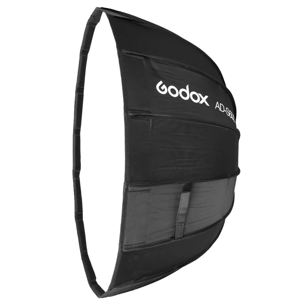 AD-S65S 65cm Portable Silver Godox-Fitting Parabolic Softbox With Silver Interior