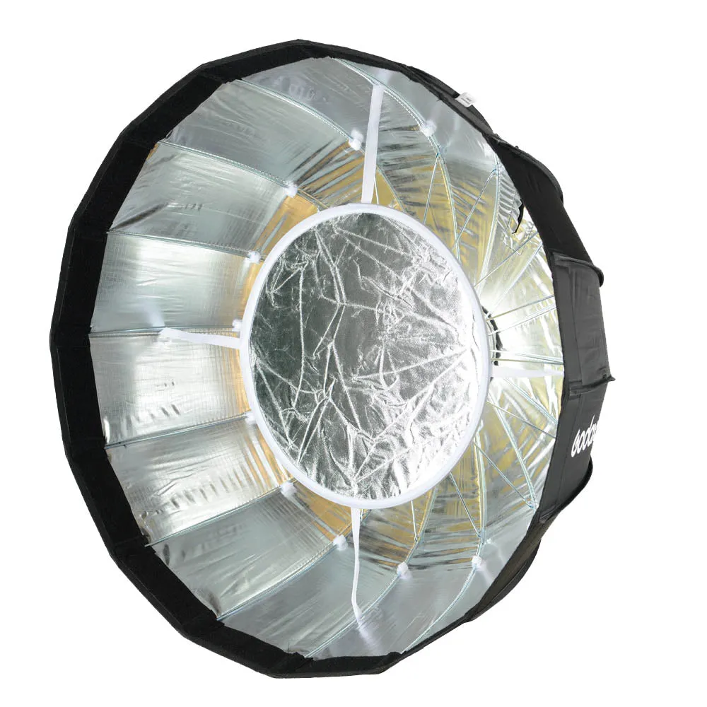 AD-S65S 65cm Portable Silver Godox-Fitting Parabolic Softbox With Silver Interior
