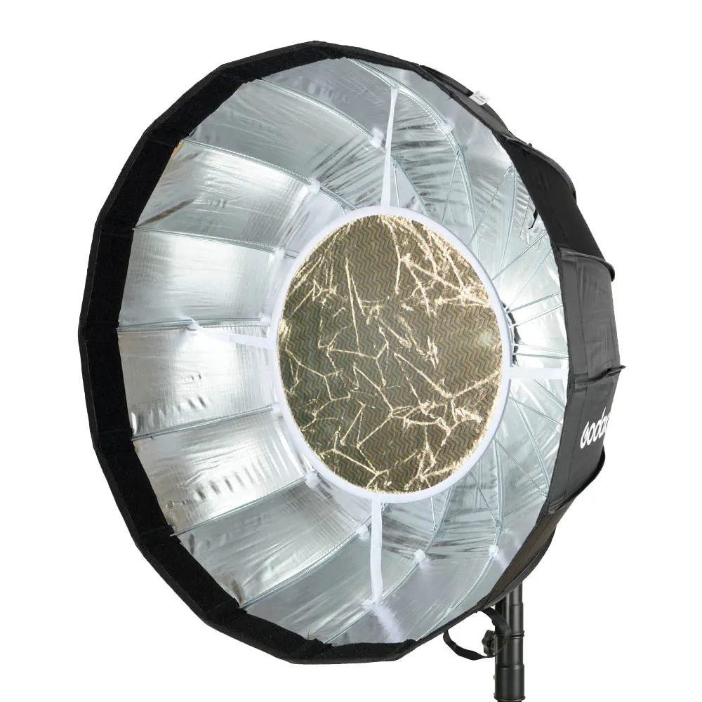 AD-S65S 65cm Portable Silver Godox-Fitting Parabolic Softbox With Silver Interior