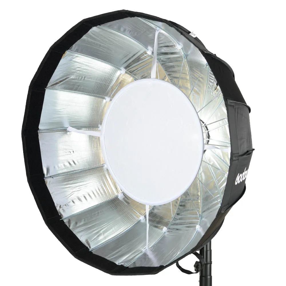 AD-S65S 65cm Portable Silver Godox-Fitting Parabolic Softbox With Silver Interior