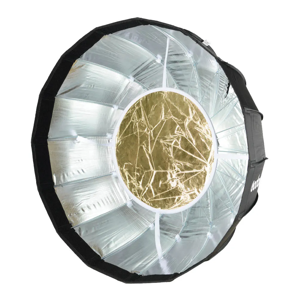 AD-S65S 65cm Portable Silver Godox-Fitting Parabolic Softbox With Silver Interior