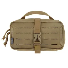 Allen Tac-Six Detachment Tactical Accessory Pouch, Removable Back Panel, 9"L x 5"W, Coyote