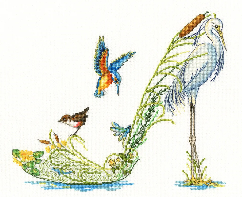 Along The Riverbank Cross Stitch Kit