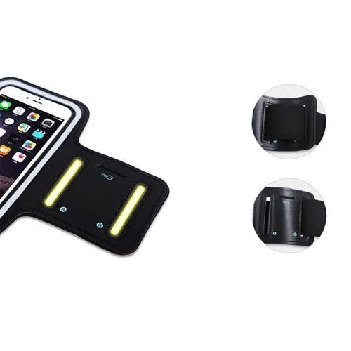 Armband Professional Cover Neoprene Waterproof Wraparound Sport with Buckle for Motorola Moto One Macro (2019) - Black
