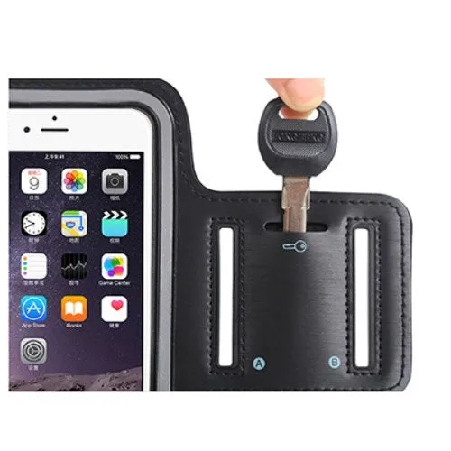 Armband Professional Cover Neoprene Waterproof Wraparound Sport with Buckle for Motorola Moto One Macro (2019) - Black