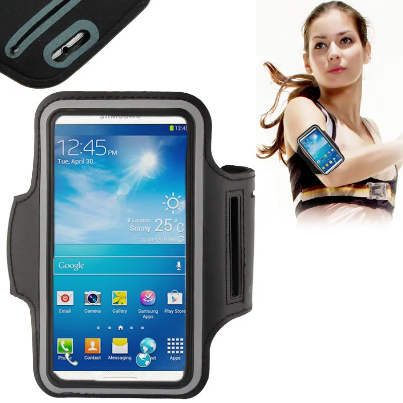 Armband Professional Cover Neoprene Waterproof Wraparound Sport with Buckle for Motorola Moto One Macro (2019) - Black