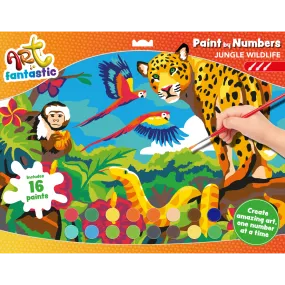 Art Fantastic Paint by Numbers Landscape: Jungle Wildlife