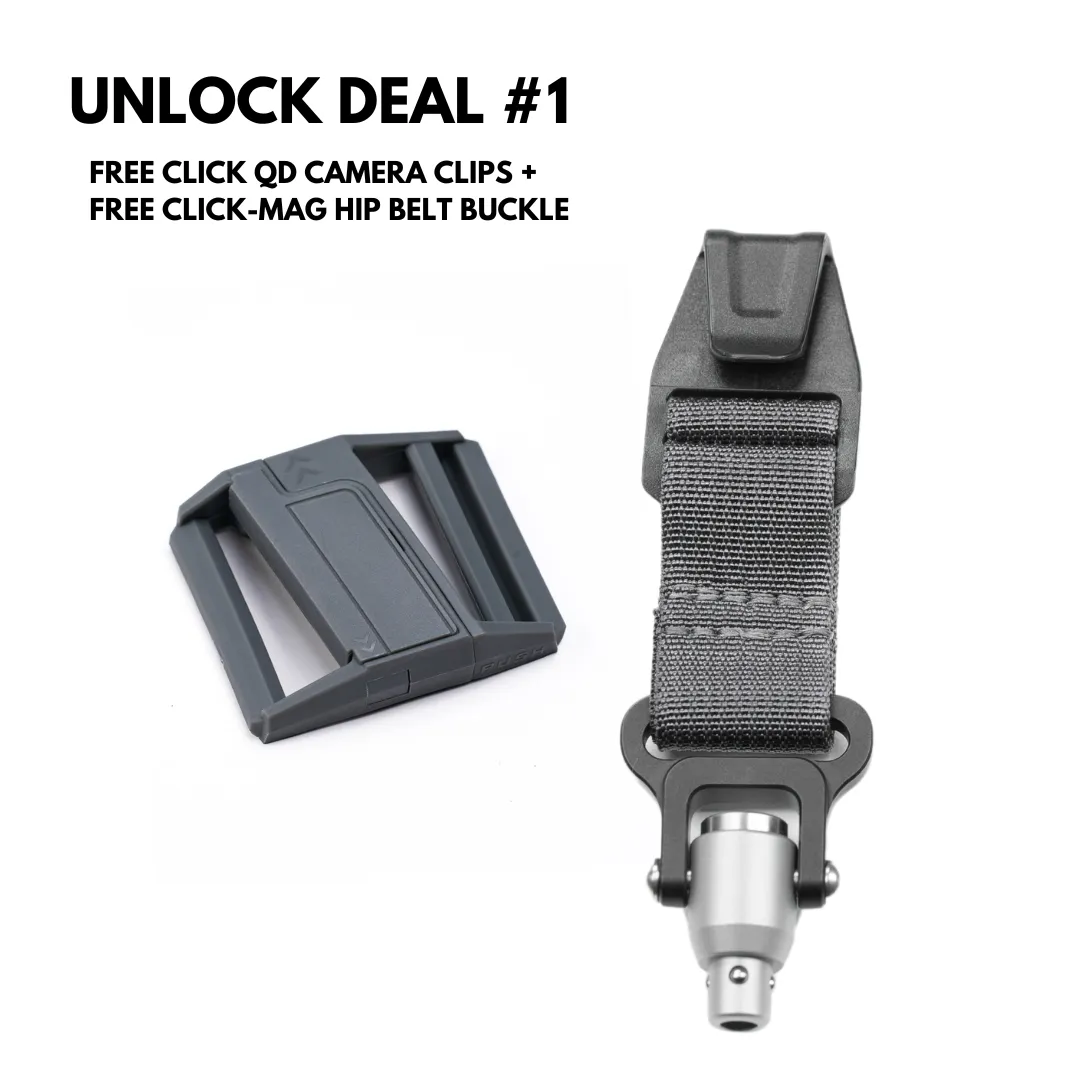 Atlas Click Camera Clip QD Clamps and Plates