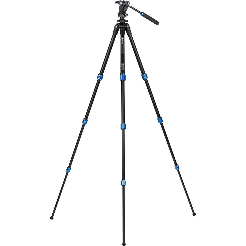 Benro 4-Section Aluminum Slim Video Tripod Kit