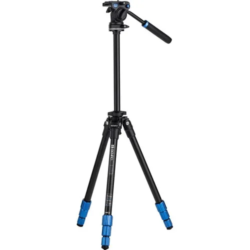 Benro 4-Section Aluminum Slim Video Tripod Kit