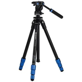 Benro 4-Section Aluminum Slim Video Tripod Kit