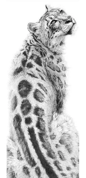 Black And White Cheetah Diamond Painting Kit | Full Round Drill 5D Rhinestones | DIY Animal Portrait